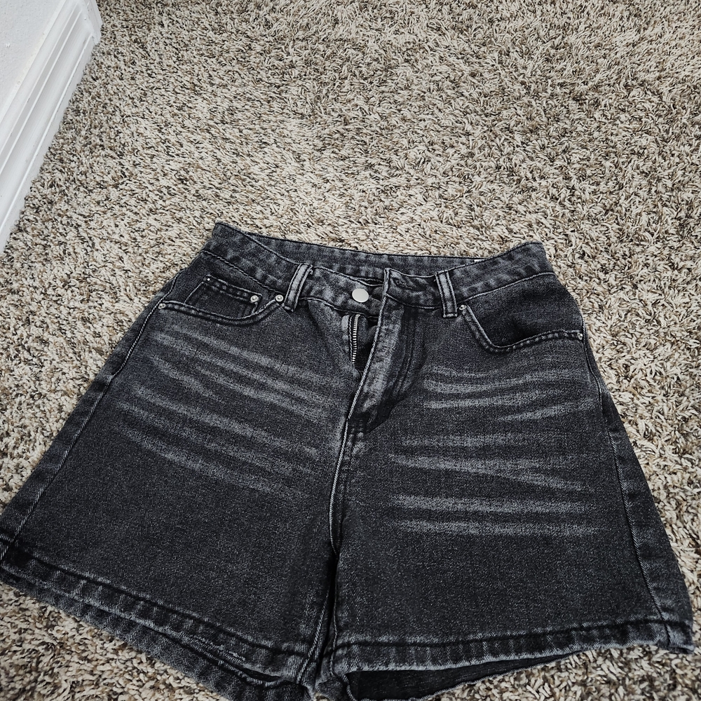Classic Black Women's Denim Shorts